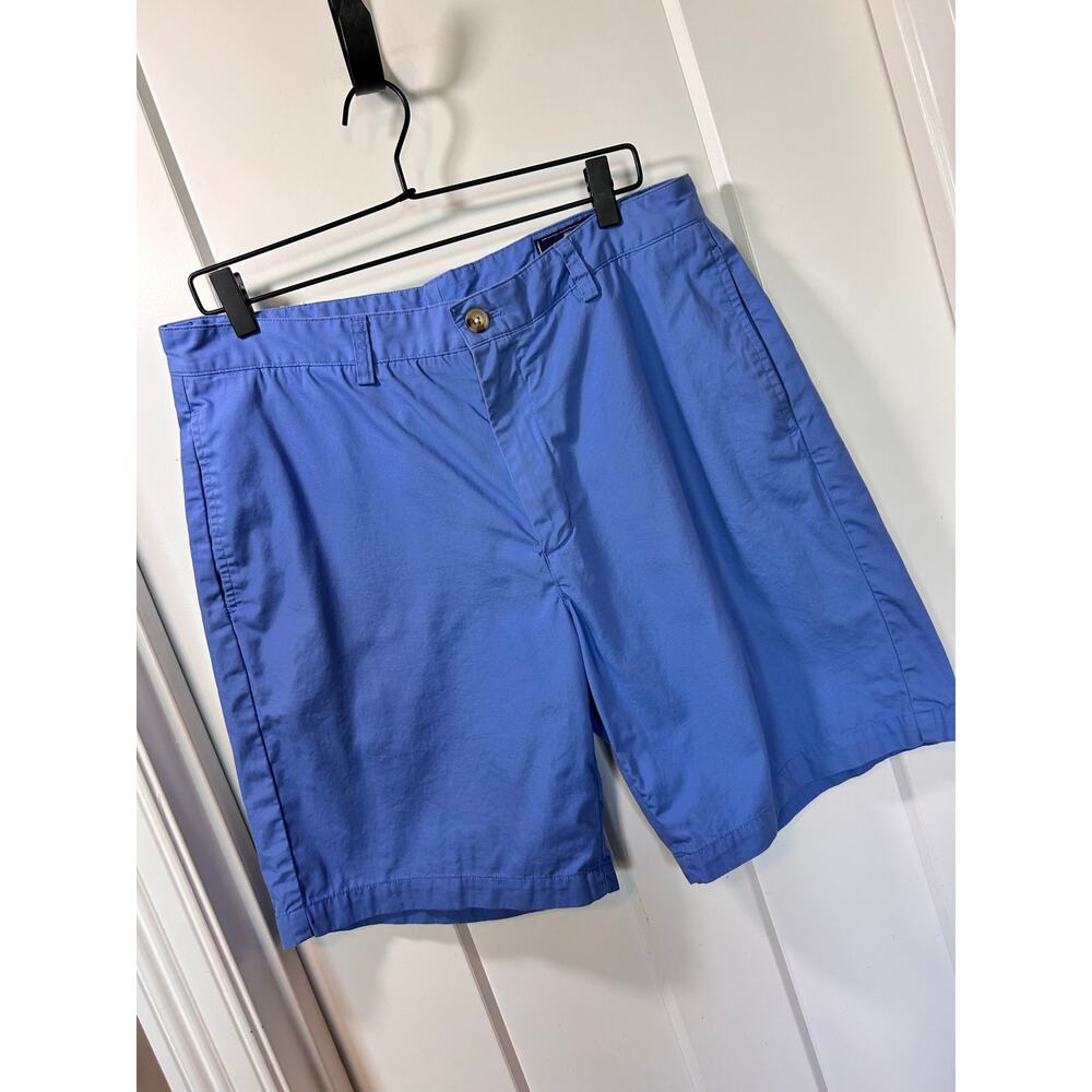 Vineyard Vines Men's 100% Cotton Flat Front Club‎ Shorts Outdoor Preppy Blue 34